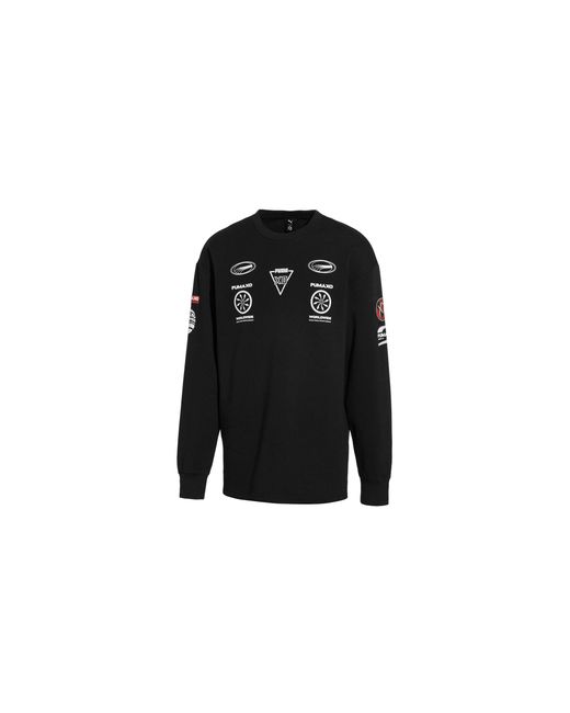 PUMA Black Homage To Archive Graphic Crewneck 578543 01" for men