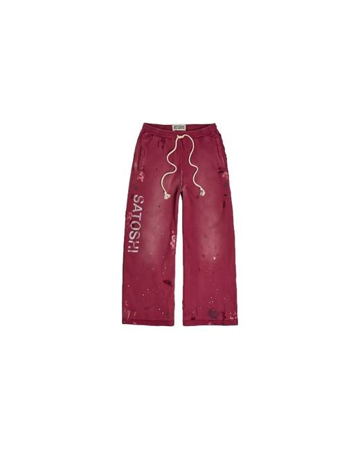 Satoshi Nakamoto Red Luke Fleece Sweatpants Sat075" for men