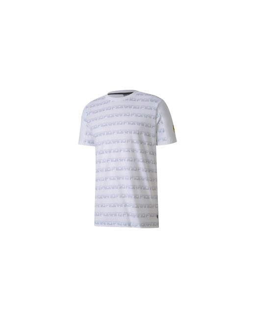 PUMA Black Scuderia Ferrari All Over Print T-Shirt 596152 05" for men