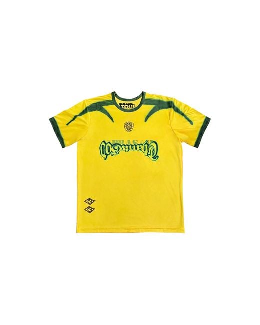 Travis Scott Yellow Brazil Soccer Jersey Tsuc96"