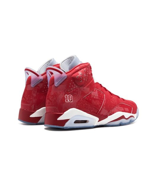 Nike Red Air 6 Retro "Slam Dunk" Sneakers for men