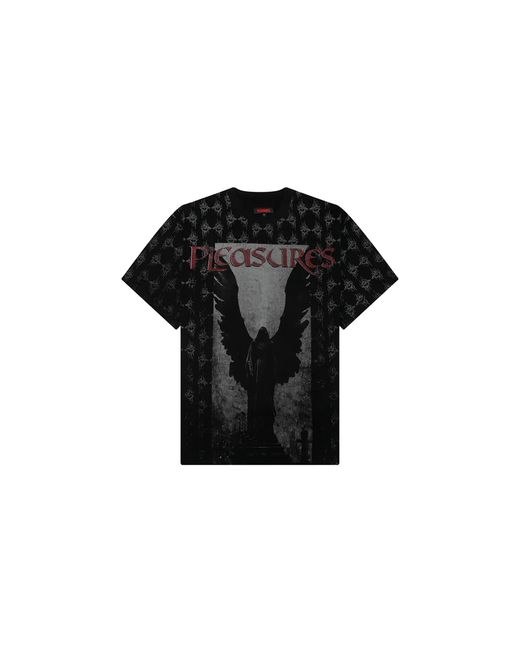Pleasures Black Judgment Ss Heavyweight T-Shirt P26Sp019-Blk" for men