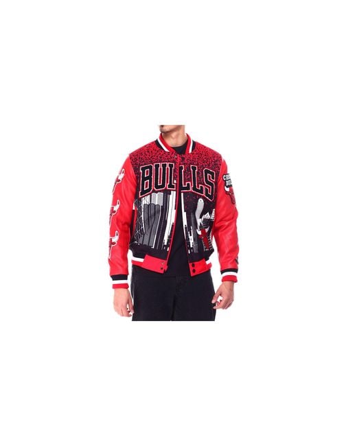 Pro Standard Red City Bulls Jacket Bcb652874 3Rd" for men
