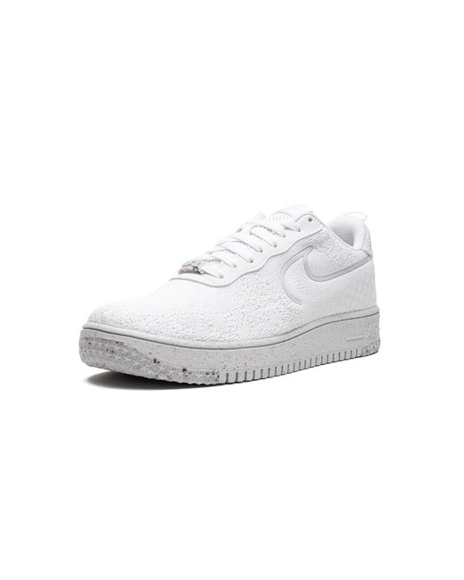 Nike Black Air Force 1 Crater Flyknit Nn "Whiteout" Dm0590 100" for men