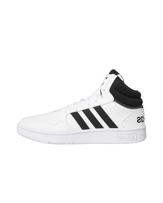 Adidas Black Hoops 3.0 Mid "Core" Gw3019" for men