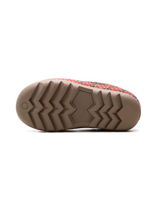 Ugg Red Maxi Heritage Braid Clogs "Chestnut" 1139131 Che"