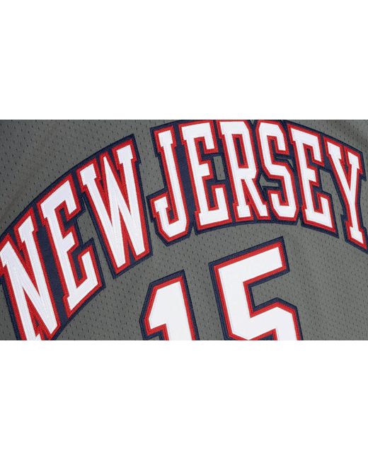 Mitchell & Ness Black Alt Jersey "Nba New Jersey Nets 2004 Vince Carter" Ajy44179 Njn04Vcapwgy" for men