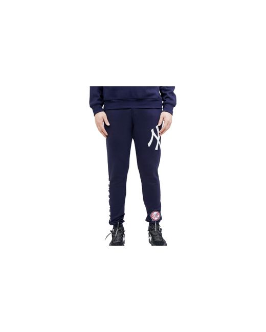 Pro Standard Black Mlb New York Yankees Logo Joggers Sweatpants Lny431153 Mdnvy" for men
