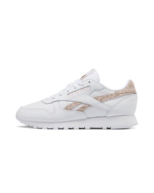 Reebok Black Classic Leather "Soft Ecru Leopard" Gy7173"