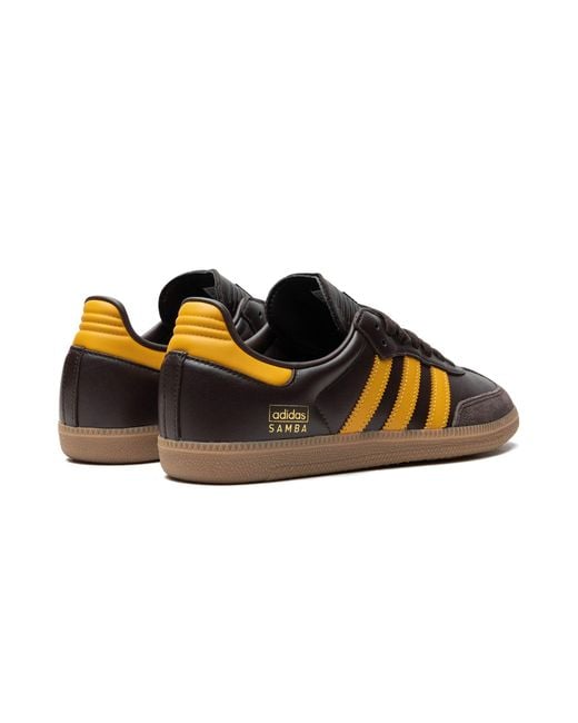 Adidas Black Samba Og "dark Brown Preloved Yellow" Shoes for men