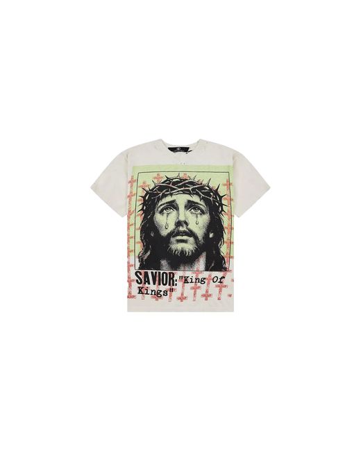 HELLSTAR Black Jesus Ss T-Shirt Hsr065" for men