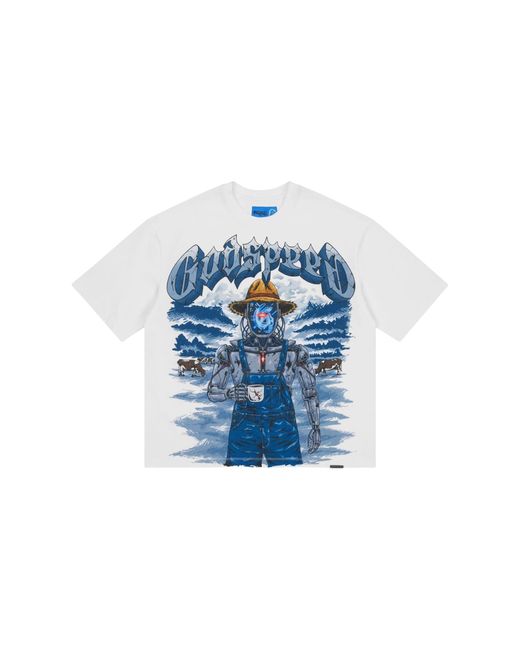 GODSPEED NEW YORK Blue Aura Farm Ii Ng T-Shirt Gs635" for men