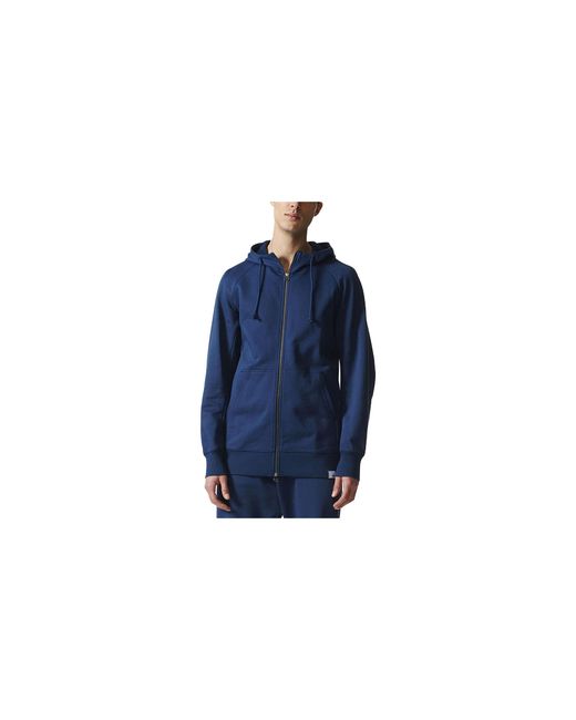 Adidas Blue Xbyo Full Zip Hoodie Cd8522" for men