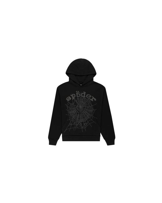Sp5der Black Phantom Web Hoodie 19"