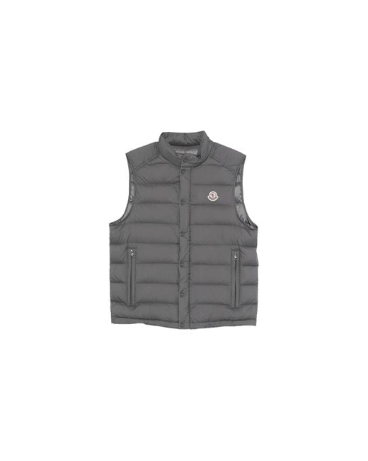 Moncler Black Barthe Stand Up Collar Vest "Thunderstorm" Mon62" for men