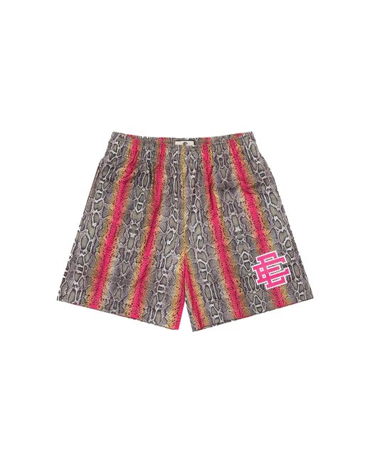 Eric Emanuel Red Ee Basic Shorts "Natural Snake" Ee126" for men
