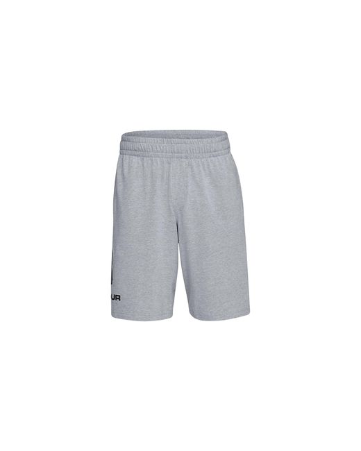 Under Armour Black Sportstyle Cotton Shorts "Steel Light Heather 1329300 035" for men