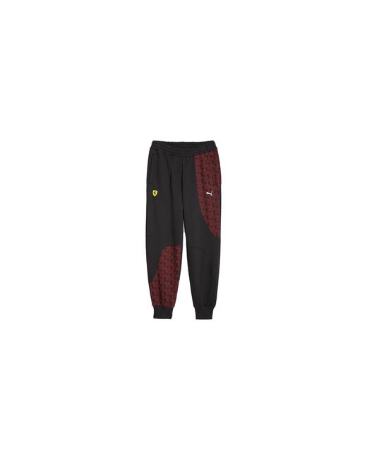 PUMA Black Ferrari Race Aop Sweat Pants 620931 02" for men