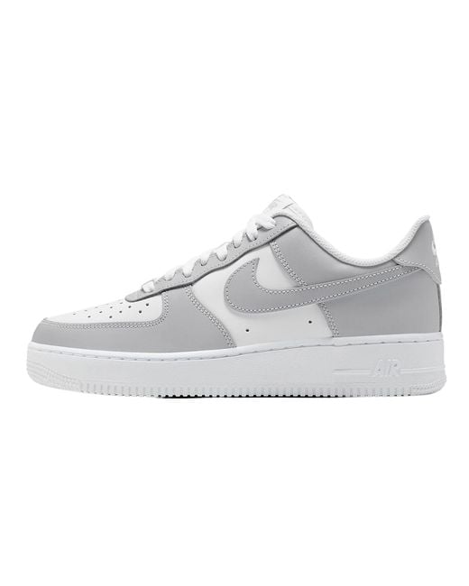 Nike Black Air Force 1 Low "Wolf Fd9763 101" for men