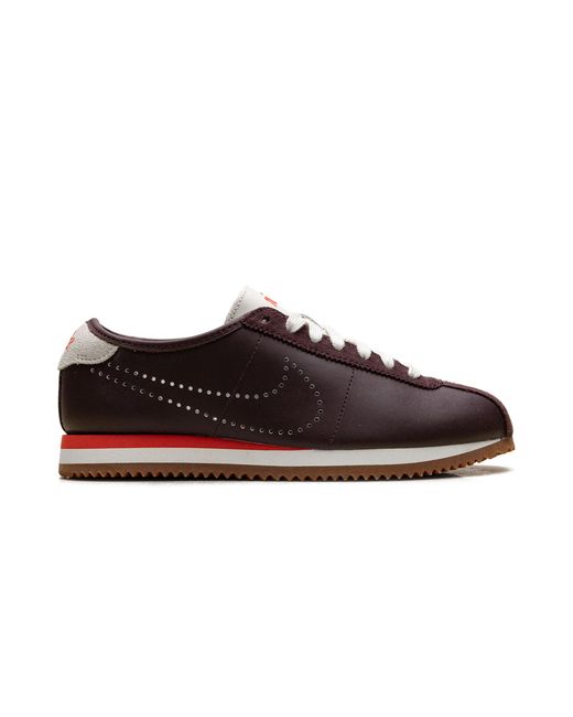 Nike Black Cortez Leather "Perforated Swoosh