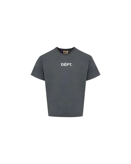 GALLERY DEPT. Black Team Dept T-Shirt "Vintage" Gd006" for men