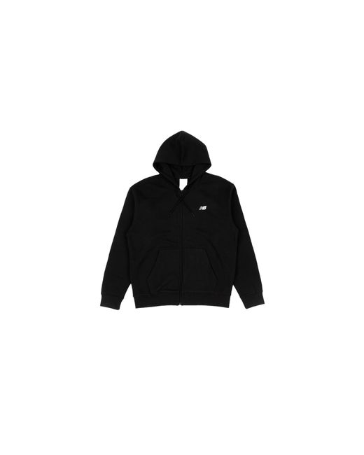 New Balance Black Sport Essentials Logo Fleece Fz Hoodie Mj41502Bk" for men