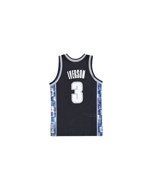 Mitchell & Ness Black Ncaa Alternate Jersey 1995 Allen Iverson "Georgetown Hoyas" Ajy53449 Gtw95Aivblck" for men