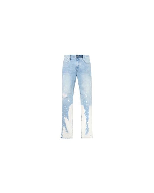 RTA Black Denis Light Wash Splatter Jeans Mu24D678 B1104Wtpsp" for men