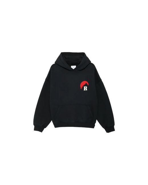 Rhude Black Moonlight Regatta Hoodie "Vintage Rhps26Ho070126011" for men