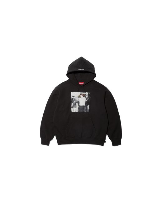 Supreme Black Antihero Hooded Sweatshirt "Fw25