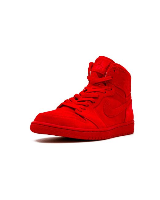 Nike Air 1 Retro High "red Suede" Shoes