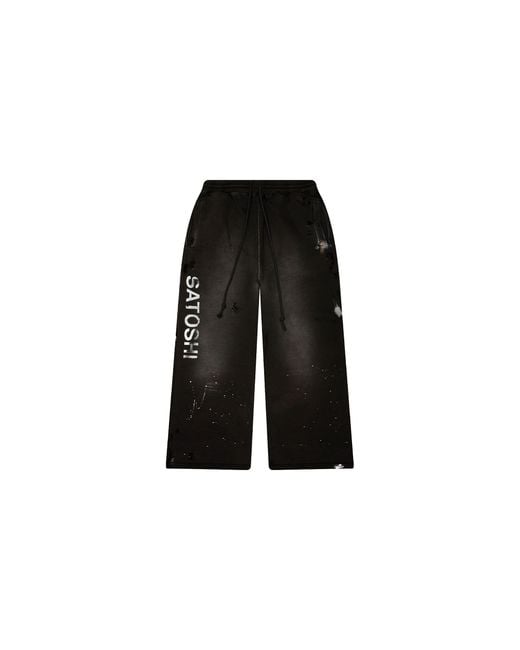 Satoshi Nakamoto Black Luke Fleece Sweatpants Sat079" for men