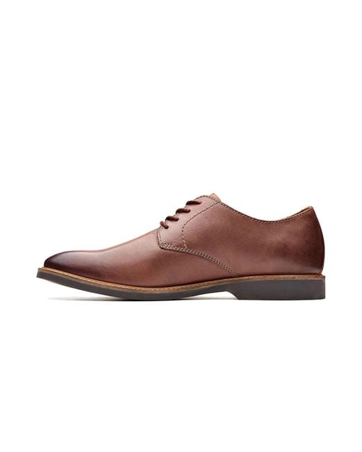 Clarks Brown Atticus Lace Oxford "Mahogany Leather" 26136156" for men