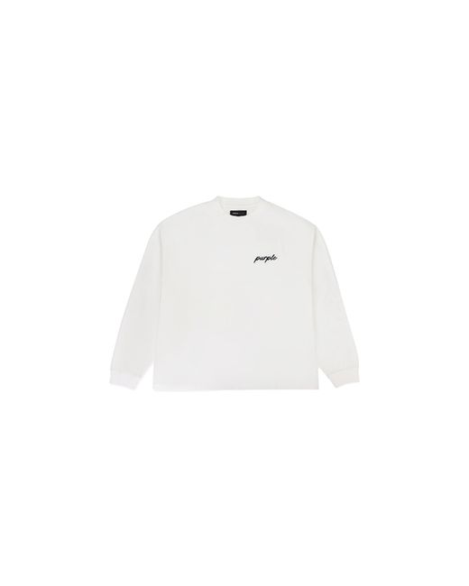 Purple Brand Black Oversized Ls Tee P213 Mcmw124" for men