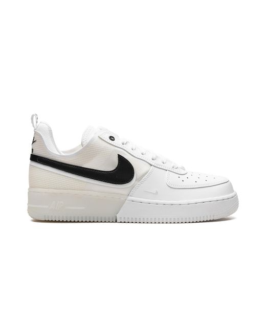 Nike Black Air Force 1 Low React Dv0808 101" for men
