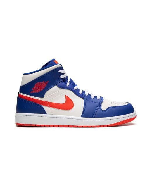 Nike Blue Air 1 Mid "Knicks" Fd1029 400" for men
