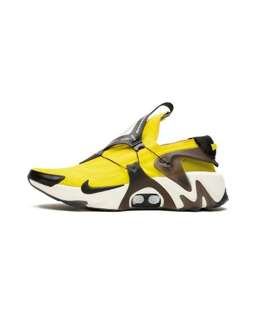 Nike Black Adapt Huarache "opti Yellow" Shoes