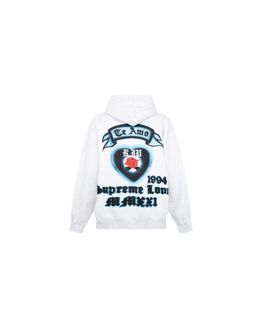 Supreme Black Love Hoodie "Ss21" Su10318"