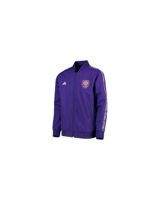 Adidas Blue Orlando City Anthem Jacket "Regal Fi1529" for men