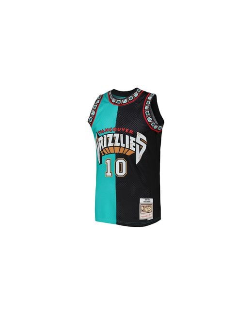 Mitchell & Ness Black Split Swingman Jersey "Nba Vancouver Grizzlies 2000 Mike Bibby" Smjy4845 Vgr00Mbiwhtl" for men