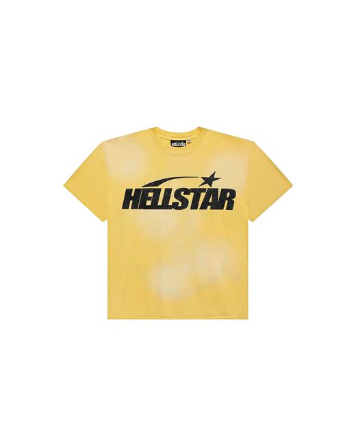 HELLSTAR Black Classic Glitter Logo T-Shirt Hsr311" for men