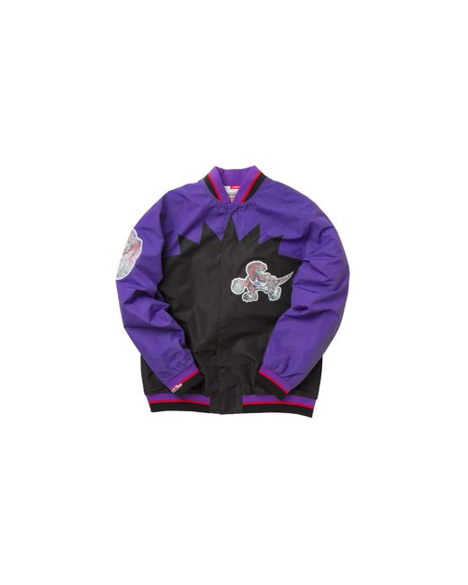 Mitchell & Ness Blue 75Th Anniversary Warm Up Jacket "Toronto Raptors" Ojbf1201-Trayypppblck" for men