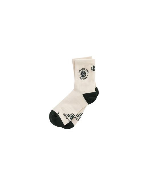 Aimé Leon Dore Black Sonny Ny Performance Sock "New Balance -Prsistine" Fw23As010 Pristine"