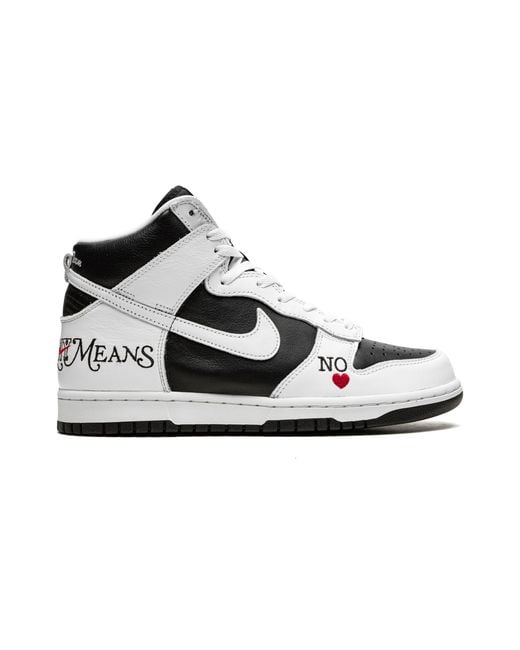 Nike Black Sb Dunk High "Supreme for men