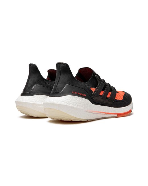 Adidas Black Ultraboost 21 "Carbon Solar" Fz2559" for men