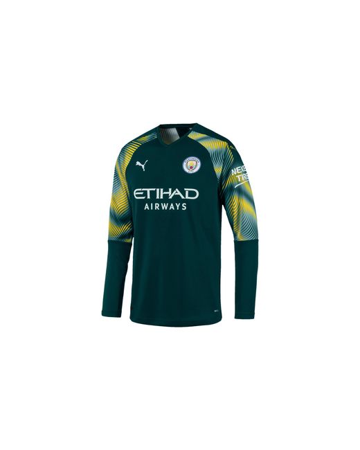 PUMA Green Mcfc Manchester City Gk Shirt Replica Long Sleeve 755601 07" for men