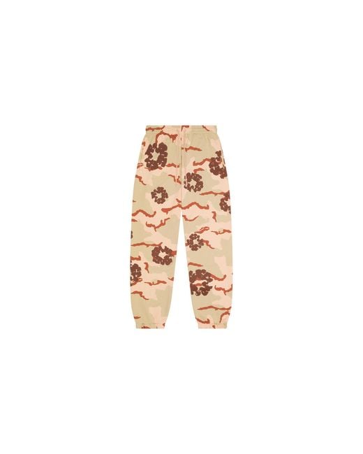 DENIM TEARS Black Cotton Wreath Sweatpants "Tan" Dt126" for men
