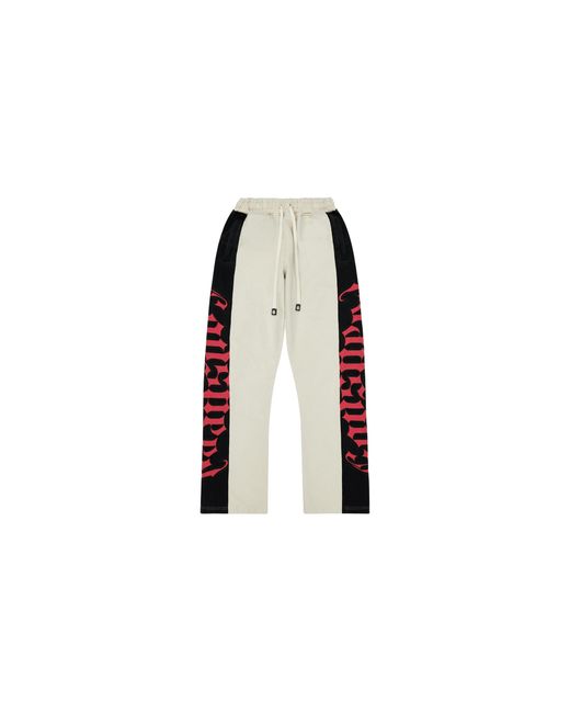 GODSPEED NEW YORK Black Courtside Sweatpants "Bone Gs070" for men