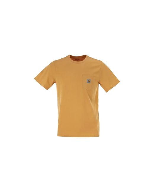 Carhartt Black Pocket T-Shirt "Gentle" I030434 3Ia Xx" for men