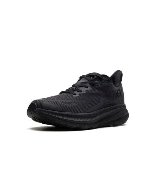 Hoka One One Black One Clifton 9 1127895 Bblc" for men